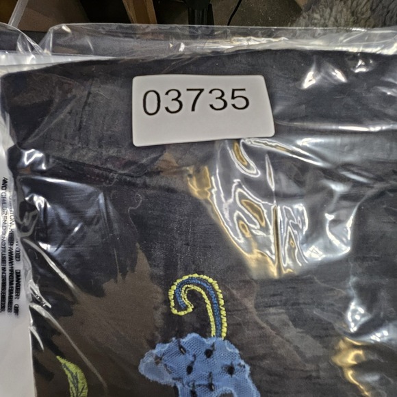 Laura Ashley Jacket Womens XL Black Floral Silk Boho Artsy Whimsigoth Fairy READ - Picture 16 of 16